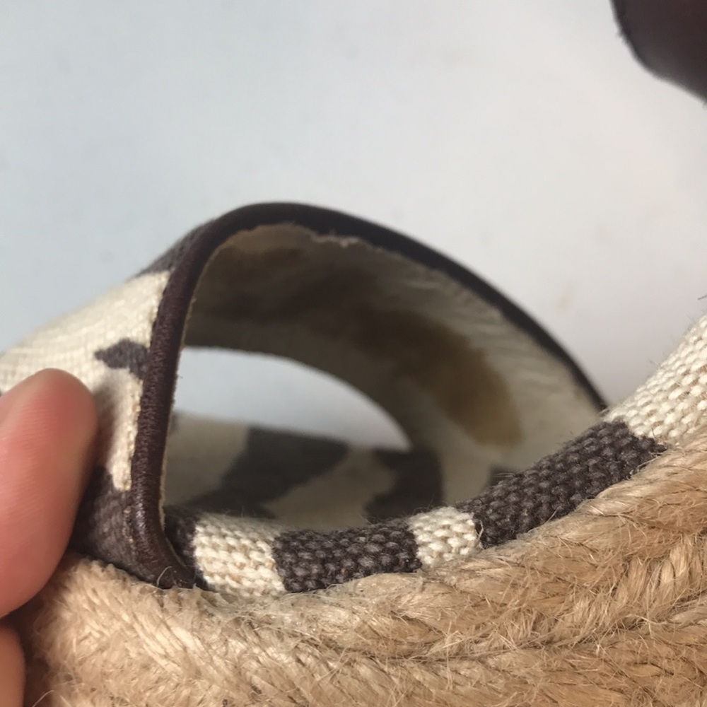 Michael Kors Zebra Canbas Espadrille Wedges - Picture 9 of 9